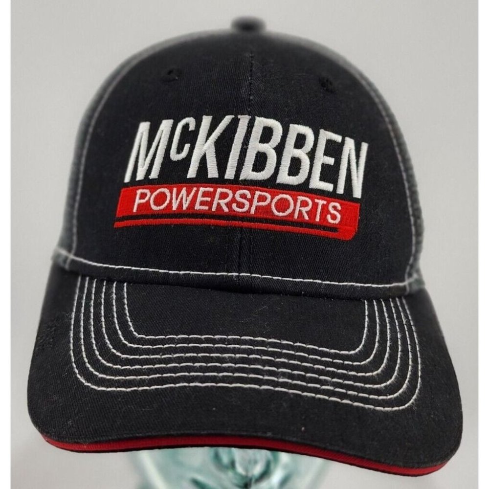 McKibben‎ Powersports Florida Mesh Strapback Adjustable Hat Embroidered OSFA
